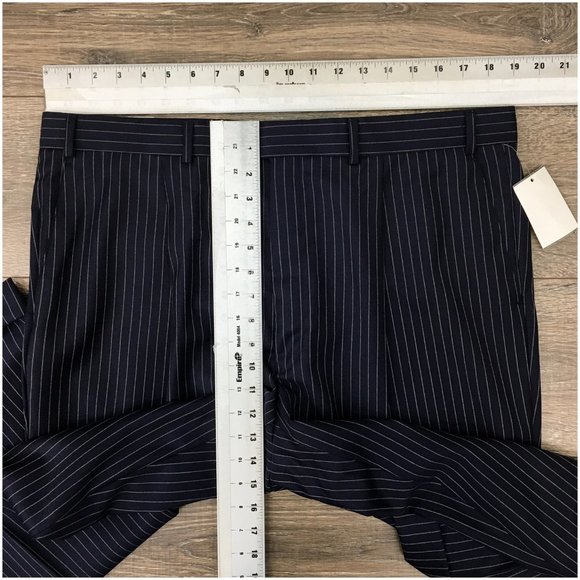 New Michael Kors Mens Suit 2 Piece Set Size 44L‎ Jacket Blazer Pants Wool Blue - Picture 14 of 16